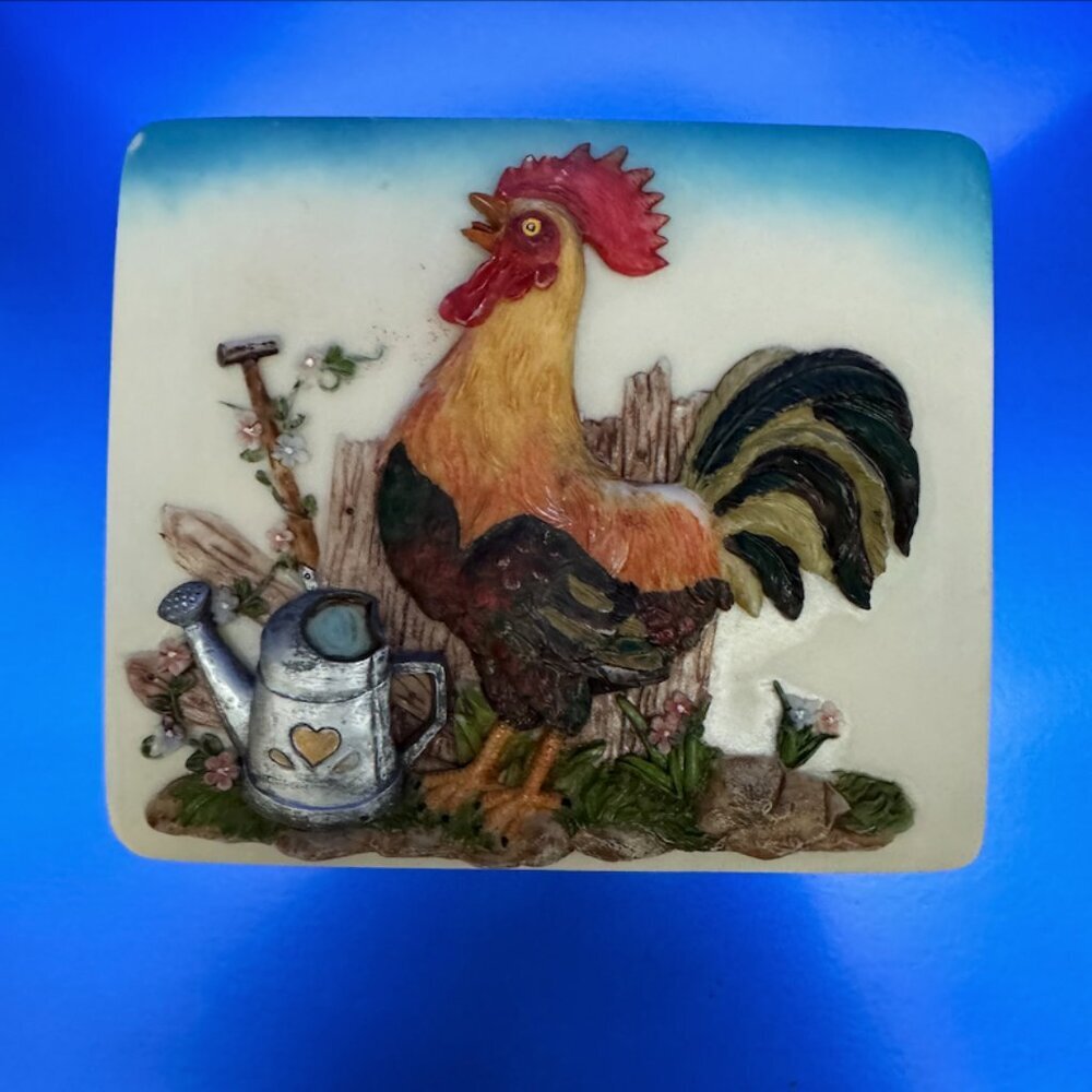 Rooster Wall Plaque Size 6x5" - Picture 2 of 3